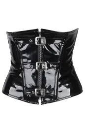 Lack Unterbrust Corsage schwarz