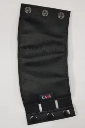 Leder Armband mit Zip 02-1N schwarz