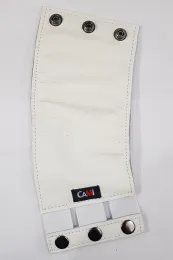 Leder Armband mit Zip 02-1N weiß