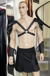 Leder Gladiator Rock 01 schwarz