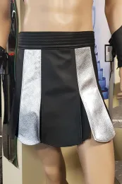 Leder Gladiator Rock 01 schwarz/silbern