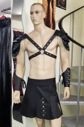 Leder Gladiator Rock 02 schwarz