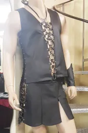 Leder Gladiator Rock 07 schwarz