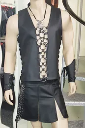 Leder Gladiator Rock 10 schwarz