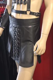 Leder Gladiator Rock 12 schwarz