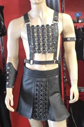 Leder Gladiator Rock 12 schwarz