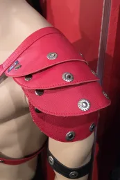 Leder Harness 01-2R rot
