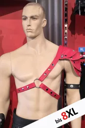 Leder Harness 01-3H rot
