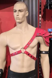 Leder Harness 01-3H rot