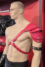 Leder Harness 01-3H rot