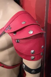 Leder Harness 01-3H rot