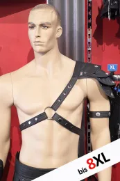 Leder Harness 01-3H schwarz