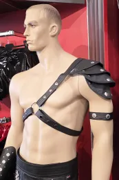 Leder Harness 01-3H schwarz