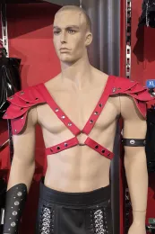 Leder Harness 02-2R rot