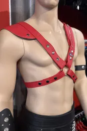 Leder Harness 06 rot