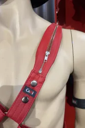 Leder Harness 06 rot