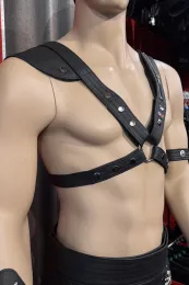 Leder Harness 06 schwarz
