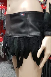 Lederrock 10 schwarz