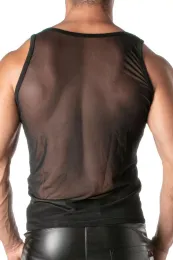 Mesh Tank Top for Men schwarz