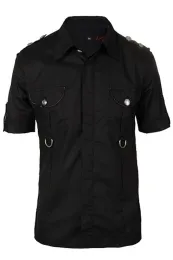 Military Shirt Denim schwarz