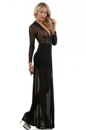 Minikleid mit Schleppe schwarz