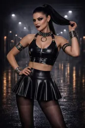 Minirock DDElia001 schwarz