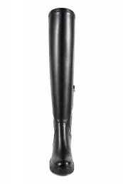 Overknees mit Blockabsatz schwarz