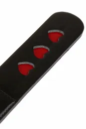 Paddel Herz 36 cm schwarz/rot