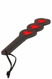 Paddel Herzen schwarz/rot