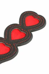 Paddel Herzen schwarz/rot