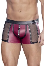 Pants mit Netz und Nieten rot/schwarz