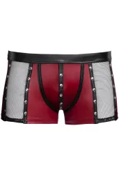 Pants mit Netz und Nieten rot/schwarz