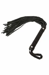 Peitsche Kunstleder schwarz