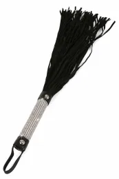 Peitsche Strass schwarz