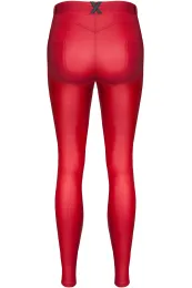 Rote Leggings BRLidia001 von Demoniq Black Rose 2.0 Collection
