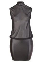 Sexy Kleid für tiefe Einblicke schwarz