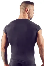 Shirt mit Nieten schwarz