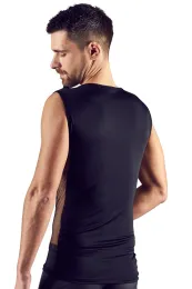 Shirt mit Schnüren schwarz