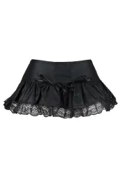 Short Mini Wetlook schwarz