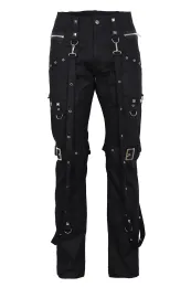 Strap Pants Denim schwarz