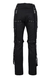 Strap Pants Denim schwarz