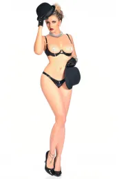 Lack String ouvert ANNABELLE schwarz