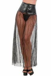 Tüll/Wetlook Rock schwarz