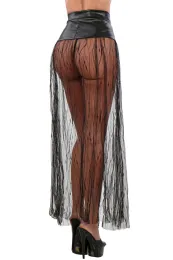 Tüll/Wetlook Rock schwarz