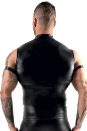 Wetlook Bondage Top schwarz