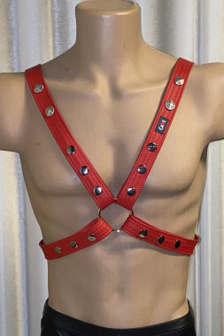 Leder Harness 03-3H rot