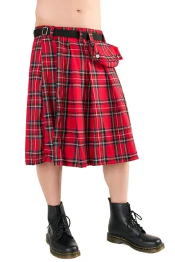 Black Pistol Short Kilt Tartan rot