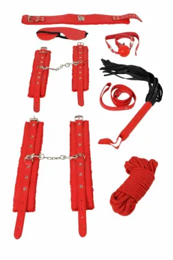 Bondage Set 8-Teilig Rot