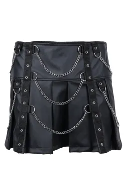 Chain Mini Wetlook schwarz