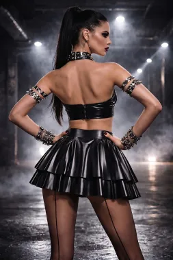 Damen-Rock DDTina001 schwarz